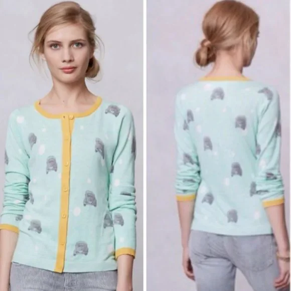 Anthro Giuliana Leila Road Rage Cardigan with cashmere szXS - Picture 12 of 12